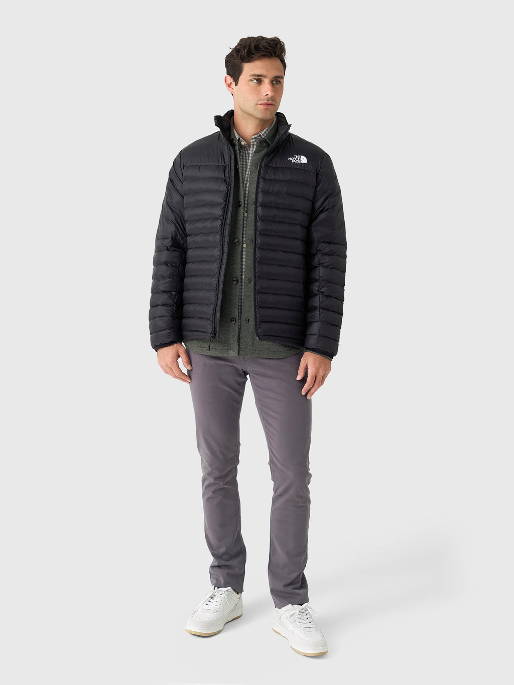 The North Face Black Slim-Quilted Stand-Collar Jacket