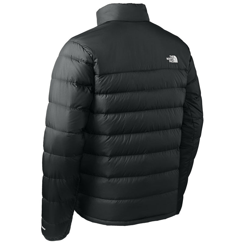 The North Face Black Chest-Pocket Stand-Collar Puffer Jacket