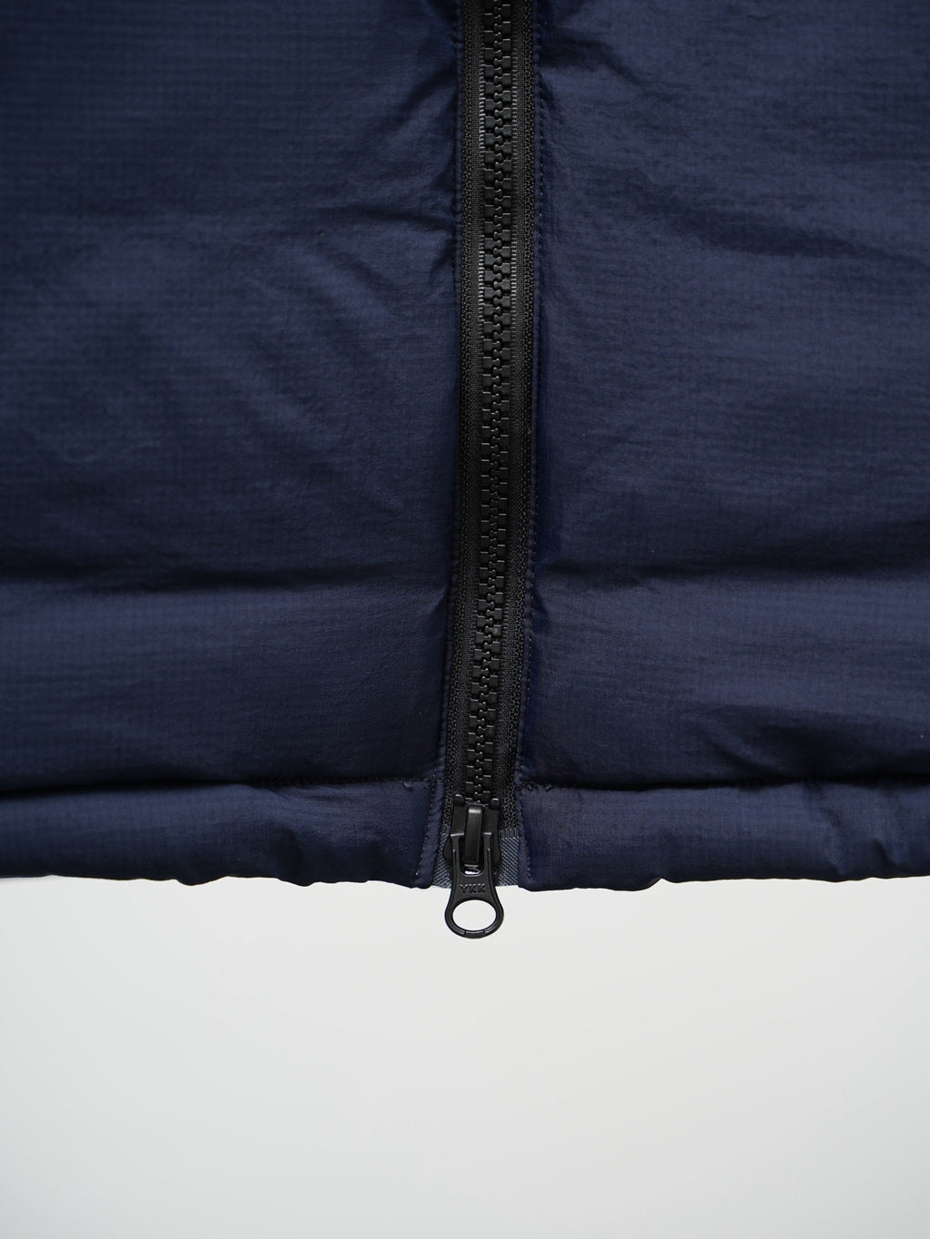 Canada Goose Puffer Jacket in Navy Blue with Stand Collar and Chest Zip Pocket
