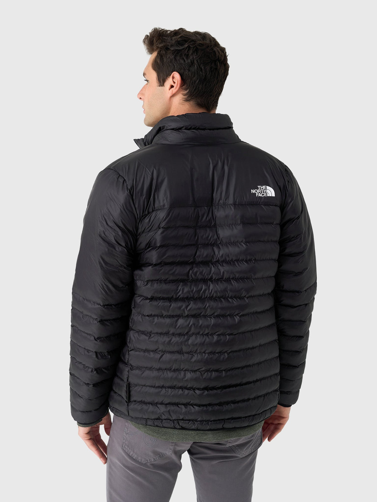 The North Face Black Slim-Quilted Stand-Collar Jacket