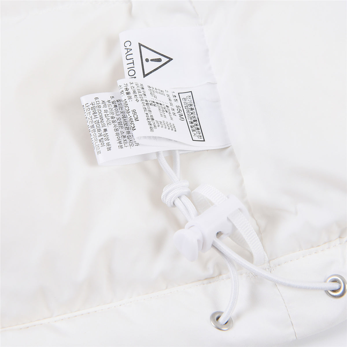 The North Face White and Gray Colorblock Nuptse Puffer Jacket