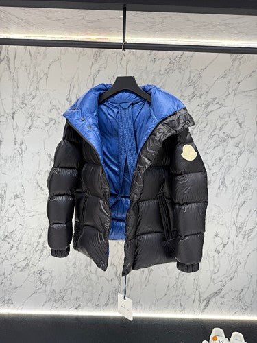 Moncler Black High-Collar Quilted Puffer Jacket