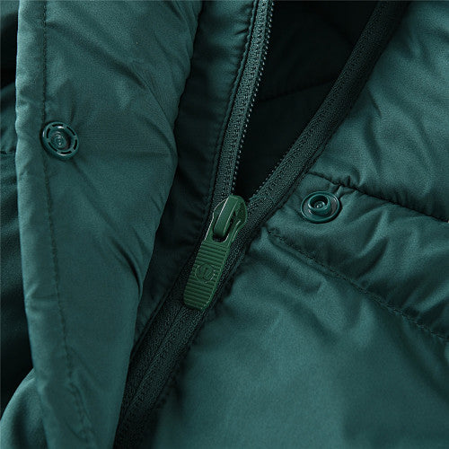 lululemon Deep Green Hooded Puffer Jacket