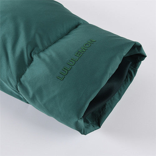 lululemon Deep Green Hooded Puffer Jacket