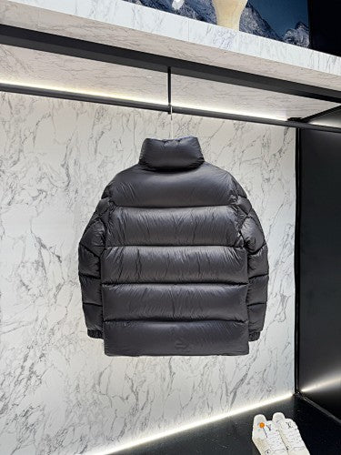 Moncler Black High-Collar Quilted Puffer Jacket