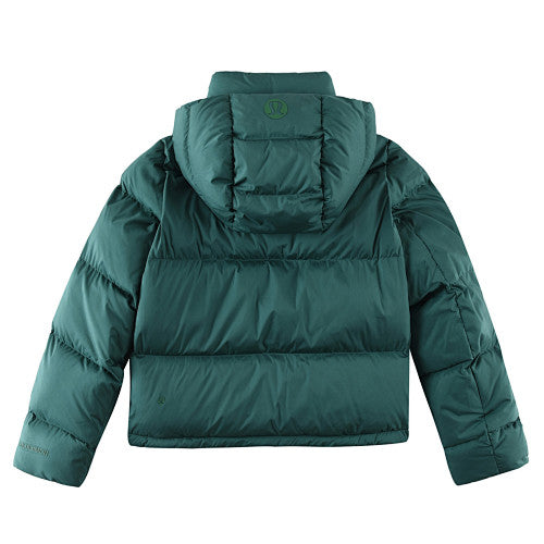 lululemon Deep Green Hooded Puffer Jacket
