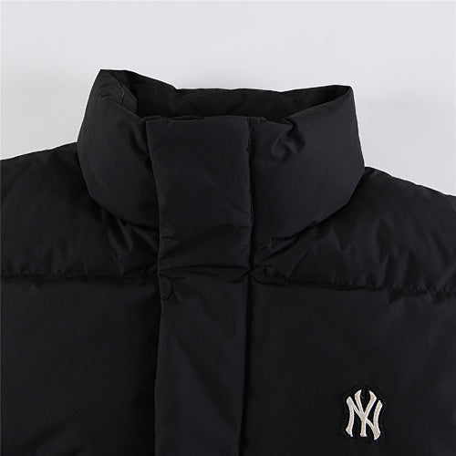 MLB Black New York Yankees Stand-Collar Puffer Jacket