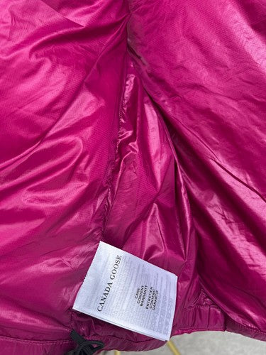 Canada Goose Puffer Vest in Fuchsia Pink with Glossy Finish