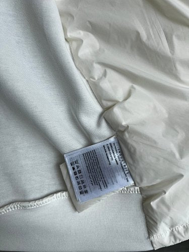 Moncler White Hooded Hybrid Quilted Jacket