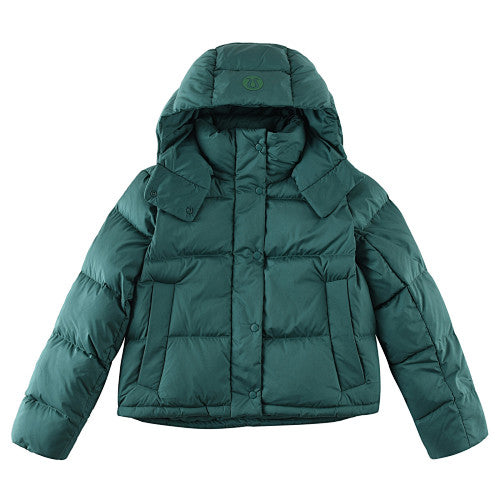 lululemon Deep Green Hooded Puffer Jacket