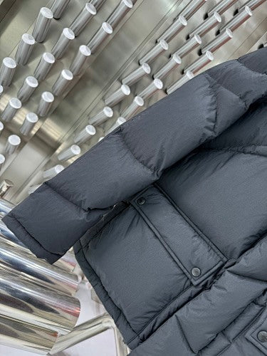 Moncler Black Hooded Quilted Puffer Jacket