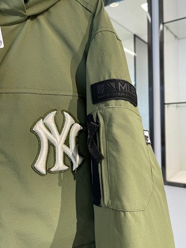 MLB Olive Green New York Yankees Hooded Parka