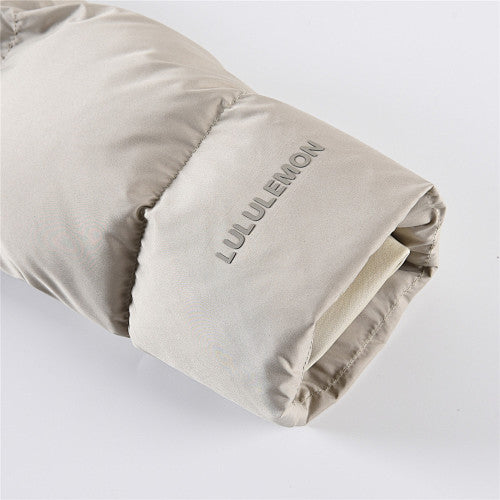 lululemon Taupe Hooded Puffer Jacket