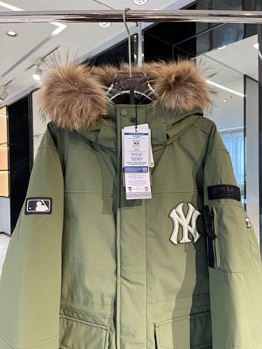 MLB Olive Green New York Yankees Hooded Parka