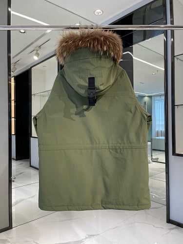 MLB Olive Green New York Yankees Hooded Parka
