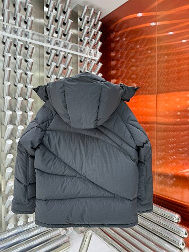 Moncler Black Hooded Quilted Puffer Jacket