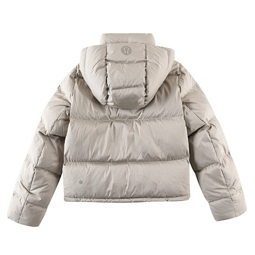 lululemon Taupe Hooded Puffer Jacket