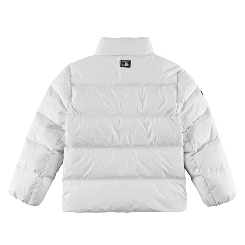MLB White New York Yankees Stand-Collar Puffer Jacket