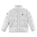 MLB White New York Yankees Stand-Collar Puffer Jacket
