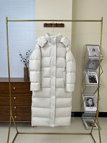 lululemon Long Hooded Puffer Coat in White