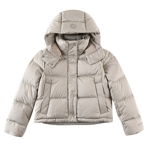 lululemon Taupe Hooded Puffer Jacket