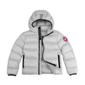 Canada Goose Light Gray Hooded Puffer Jacket