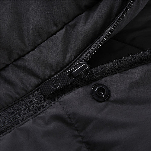 lululemon Cropped Puffer Jacket in Black with Hood and Tonal Logo