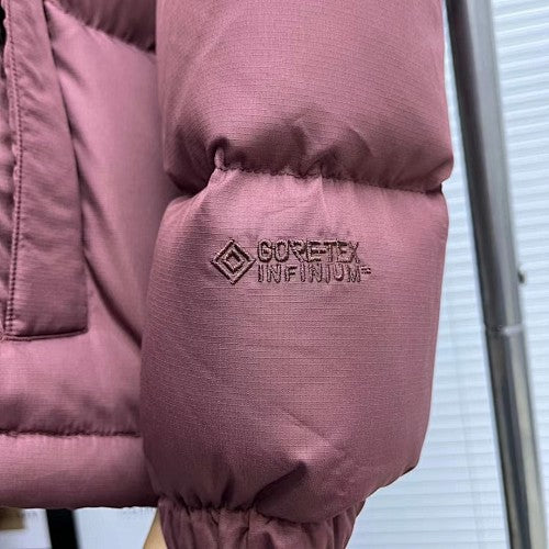 The North Face Burgundy Hooded Puffer Jacket