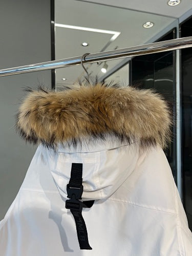 MLB White New York Yankees Hooded Parka