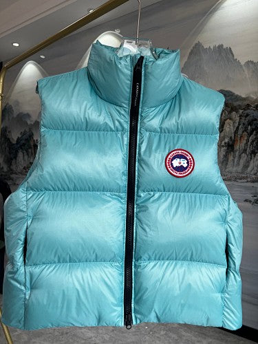 Canada Goose Puffer Vest in Aqua Blue with Glossy Finish