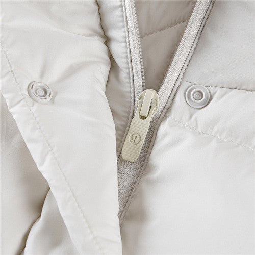 lululemon Off-White Hooded Puffer Jacket