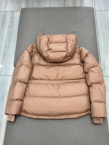 lululemon Hooded Puffer Jacket in Tan