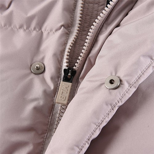 MLB Blush Pink New York Yankees Stand-Collar Puffer Jacket