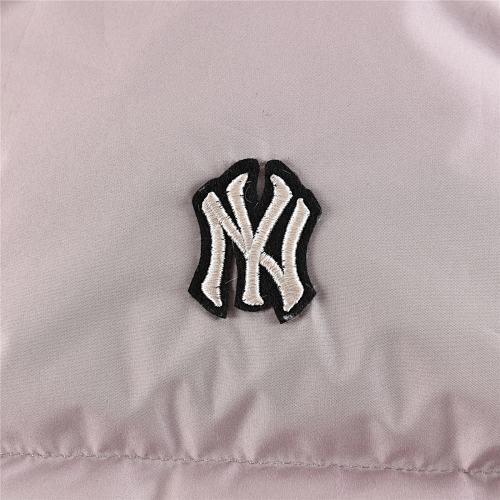 MLB Blush Pink New York Yankees Stand-Collar Puffer Jacket