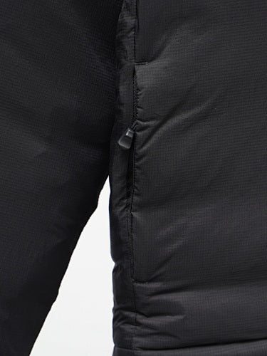 Canada Goose Puffer Jacket in Black with Stand Collar and Chest Zip Pocket