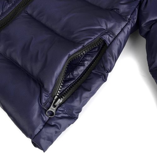 Canada Goose Navy Hooded Puffer Jacket