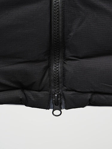 Canada Goose Puffer Jacket in Black with Stand Collar and Chest Zip Pocket