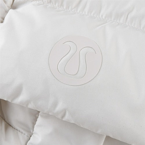 lululemon Off-White Hooded Puffer Jacket