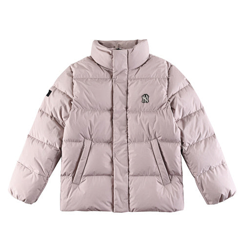 MLB Blush Pink New York Yankees Stand-Collar Puffer Jacket