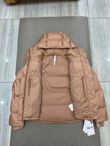 lululemon Hooded Puffer Jacket in Tan