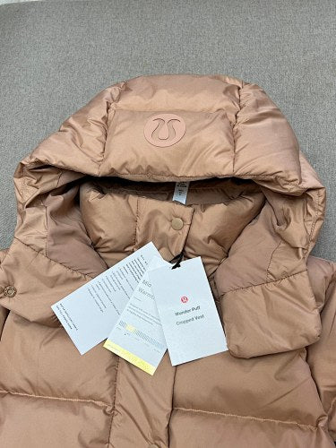 lululemon Hooded Puffer Jacket in Tan