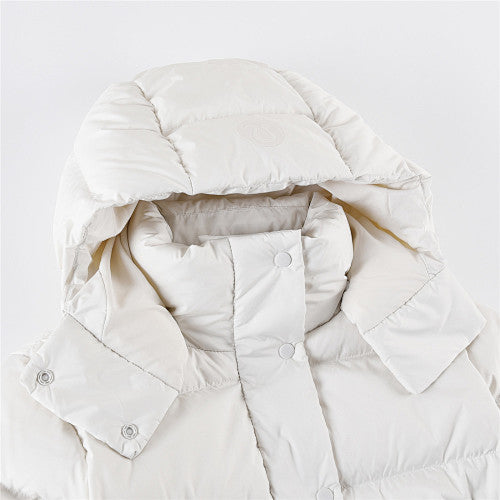 lululemon Off-White Hooded Puffer Jacket