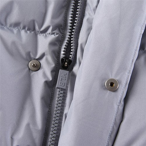MLB Gray New York Yankees Stand-Collar Puffer Jacket