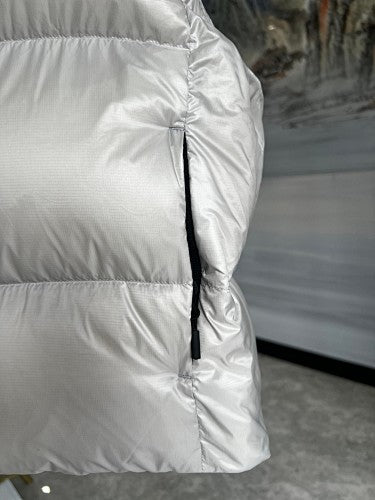 Canada Goose Puffer Vest in White with Glossy Finish