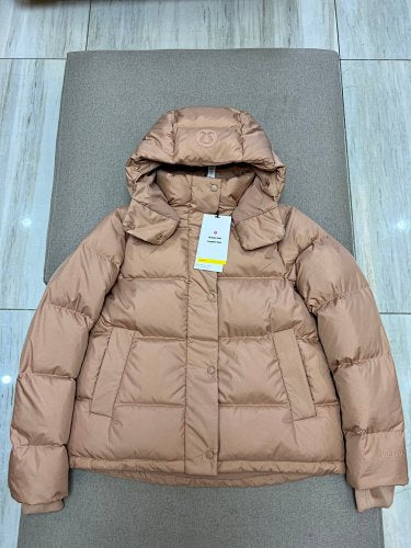 lululemon Hooded Puffer Jacket in Tan