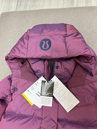 lululemon Plum Hooded Puffer Jacket