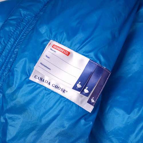 Canada Goose Bright Blue Hooded Puffer Jacket