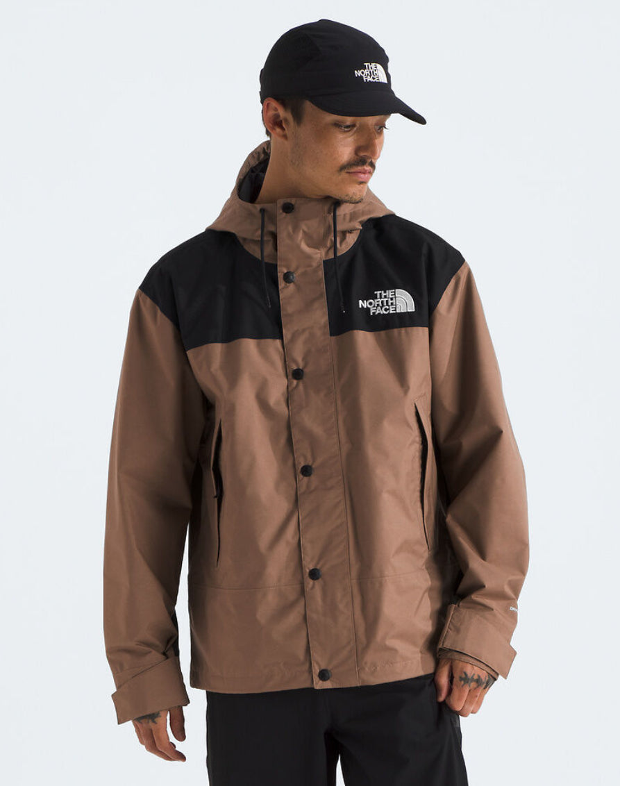 The North Face Tan and Black Colorblock Hooded Jacket