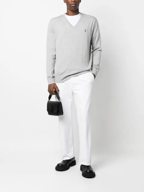 Polo Ralph Lauren embroidered-pony knit jumper