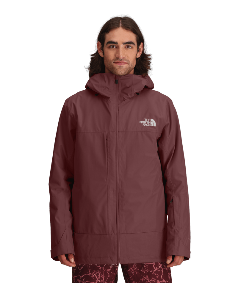 The North Face Burgundy Hooded Layered Jacket